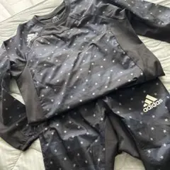 adidas ピステ 上下セット スター柄 ブラック