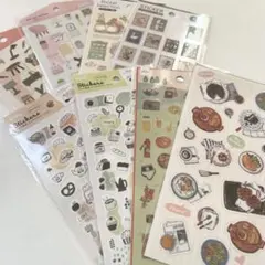 【開封品/ほぼ未使用】100均シール 8点セット