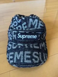 Supreme ロゴ刺繍 デニム ワークキャップ - メルカリ