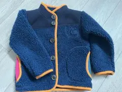 チャムス　キッズ　M  フリース　ネイビー