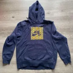 NIKE ナイキ　ネイビー フード付きパーカー Lサイズ