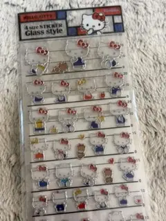 【新品】4size STICKER⭐︎Glass style⭐︎ハローキティ