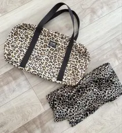 XGIRL ヒョウ柄スクールバッグとマフラーセット