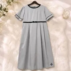 【L】Milk tea 授乳ワンピース　マタニティ　グレー フォーマルのサムネイル