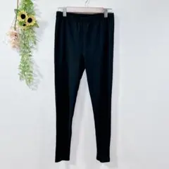 【c2435】GU ジーユー　カジュアルパンツ　ウエストゴム　ブラック