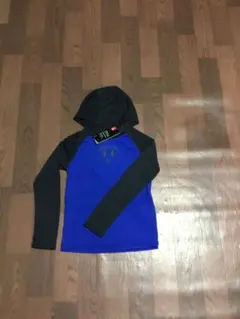 40%オフ アンダーアーマー パーカー YLG 150 ブルー グレー ジュニア