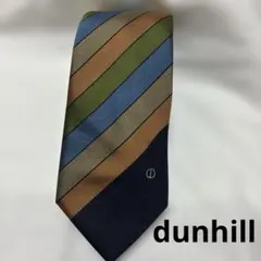 【美品】dunhill ダンヒル　ストライプ柄　ネクタイ　シルク100%