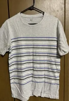 ３点セット ユニクロ ボーダー Tシャツ グレー