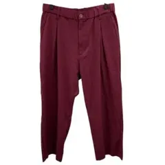 ★美品★SENSE OF PLACE スラックス　バーガンディ　M タック入り