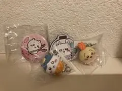 ちいかわ　くら寿司　ハチワレ　うさぎ　フィギュア　マグネット　缶バッチセット