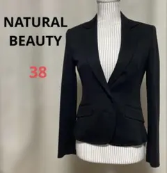 NATURAL BEAUTY 秋冬ジャケット 黒 38 日本製のサムネイル