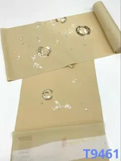 絽 五泉 うさぎ 桜 雪輪 鳥の子色 盛夏 正絹 反物 TN304 - メルカリ