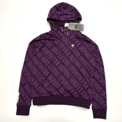 タグ付き未使用　ルコックスポルティフゴルフ　ベロアフードパーカー　紫　サイズM