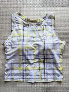 【中古】 SUKALA スカーラ LAVA チェックブラタンクトップ M