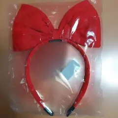 赤色リボン　カチューシャ