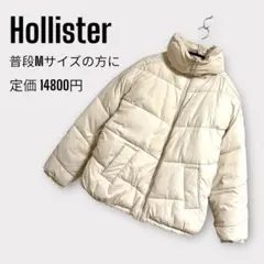 ホリスター ＊ ダウン ジャケット 中綿 軽量 ブルゾン アイボリー S ⭐︎