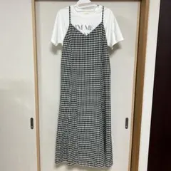 earth music&ecology ギンガムチェック キャミワンピース