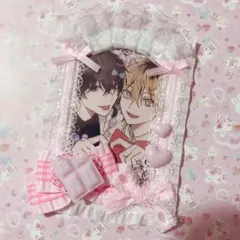 ホイップデコ トレカケース リボンデコ ピンク メイド b8