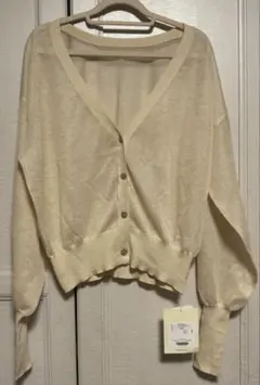 【新品未使用】シールームリン　LightシアーラメKNITカーディガン