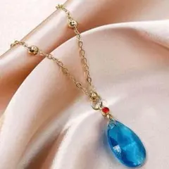 雫ネックレス　雫アクセサリー　イベント　コスプレ　ハウルイメージ