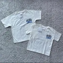 新品未使用　ZARAキッズ　バスケットボール Tシャツ　2枚セット　兄弟　お揃い