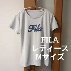 FILA レディース Mサイズ Tシャツ【ライトグレー】
