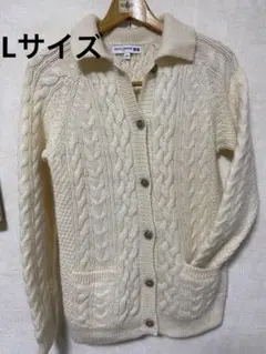ユニクロ イネスINES アイボリー カーディガン L