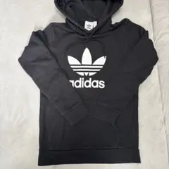 adidas ブラック フードパーカー XS