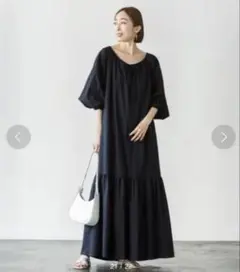 【最終値下げ】NOBLE コットンローンボリュームワンピース
