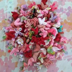 ハンドメイドちりめん細工くくり花1000個