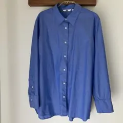 UNIQLO 長袖シャツ ブルー Lサイズのサムネイル