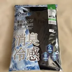 消臭・冷感 半袖VネックTシャツ 2枚組 Lサイズメンズ肌着快適