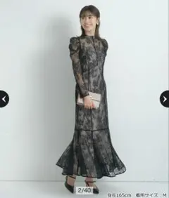 【新品】 Apuweiser-riche マーメイドレースワンピース 結婚式 春