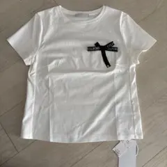 CELFORD（セルフォード）【洗える】ロゴ刺繍リボン付きカットソーホワイトのサムネイル