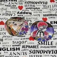 鬼滅の刃 童磨 & 猗窩座 缶バッジ 2個セット