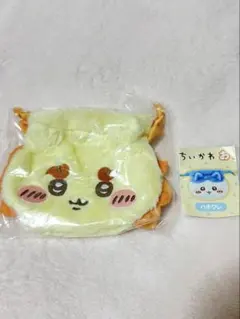 【新品未開封】ちいかわ　おかお巾着①　シーサー