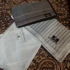 ジバンシー⭐ungaro⭐ピエールバルマン⭐新品未使用⭐ハンカチ3枚セット