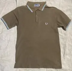 FRED PERRY フレッドペリー ポロシャツ ブラウン イングランド S