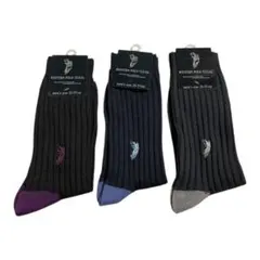 【新品未使用】WESTERN POLO TEXAS メンズソックス 3足セット
