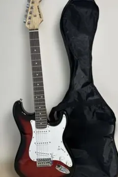 Photogenic エレキギター ストラトタイプ レッド 本体 - メルカリ