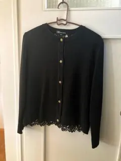 Yukiko Kimijima ブラックレースカーディガン