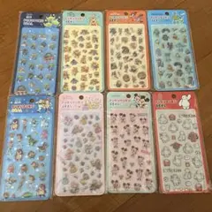 【正規品】ディズニー　ぷくぷくシール　8種セット