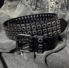 スタッズベルト y2k ウエスタン グランジ sk8 スケーター ストリート 黒