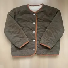 キルティングブルゾン　カーキ　キッズ　120センチ