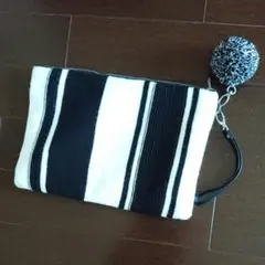 ニット クラッチバック