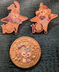 【10周年 上海ディズニー】ダッフィー ステラルー ピンバッジセット