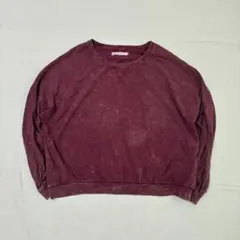 We The Free ピグメント加工 薄手スウェット ボルドー vintageのサムネイル