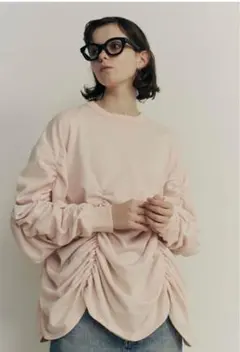 SORIN Soft Sweat Voluminous Gathered Top