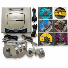 SEGA セガサターン本体＋ソフト12本＋ガンコン付【動作確認済】 - メルカリ