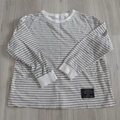 b.ROOM ボーダー長袖カットソー 110cm